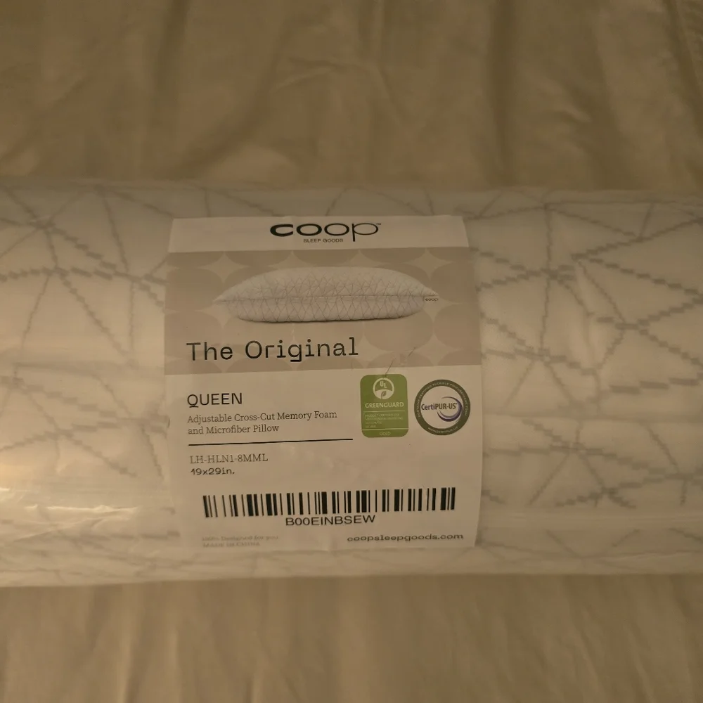 Coop Original Adjustable Pillow, Queen Size Bed Pillows for Sleeping,